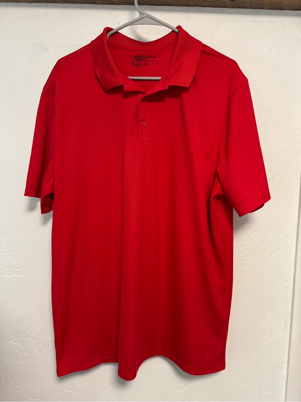 Nike Red Men's Dri-FIT Golf Polo Shirt